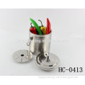 1L/2.0L Straight mini stainless steel ice bucket /double wall ice bucket